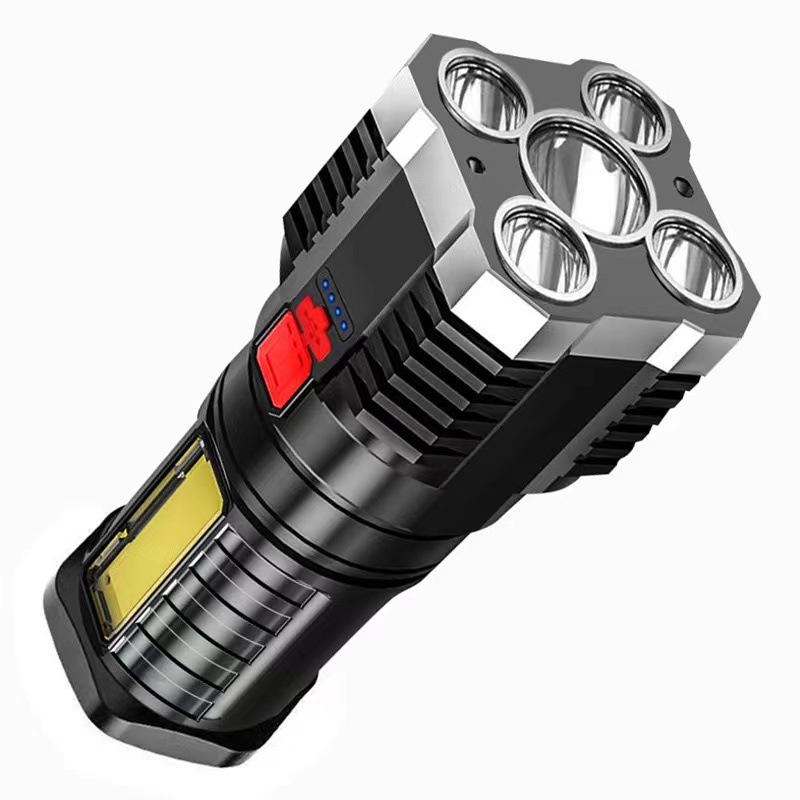 Rechargeable LED Flashlight - Portable, Long-lasting, Super Bright, Multifunctional, Outdoor/Work Light