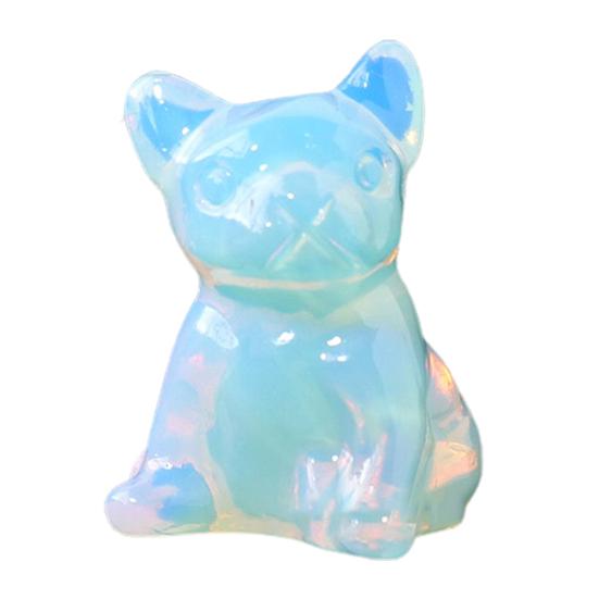 Статуя французского бульдога, очаровательный дизайн, гладкая поверхность, искусственные кристаллы розового кварца, целебные камни, статуя собаки, секс-одежда для взрослых