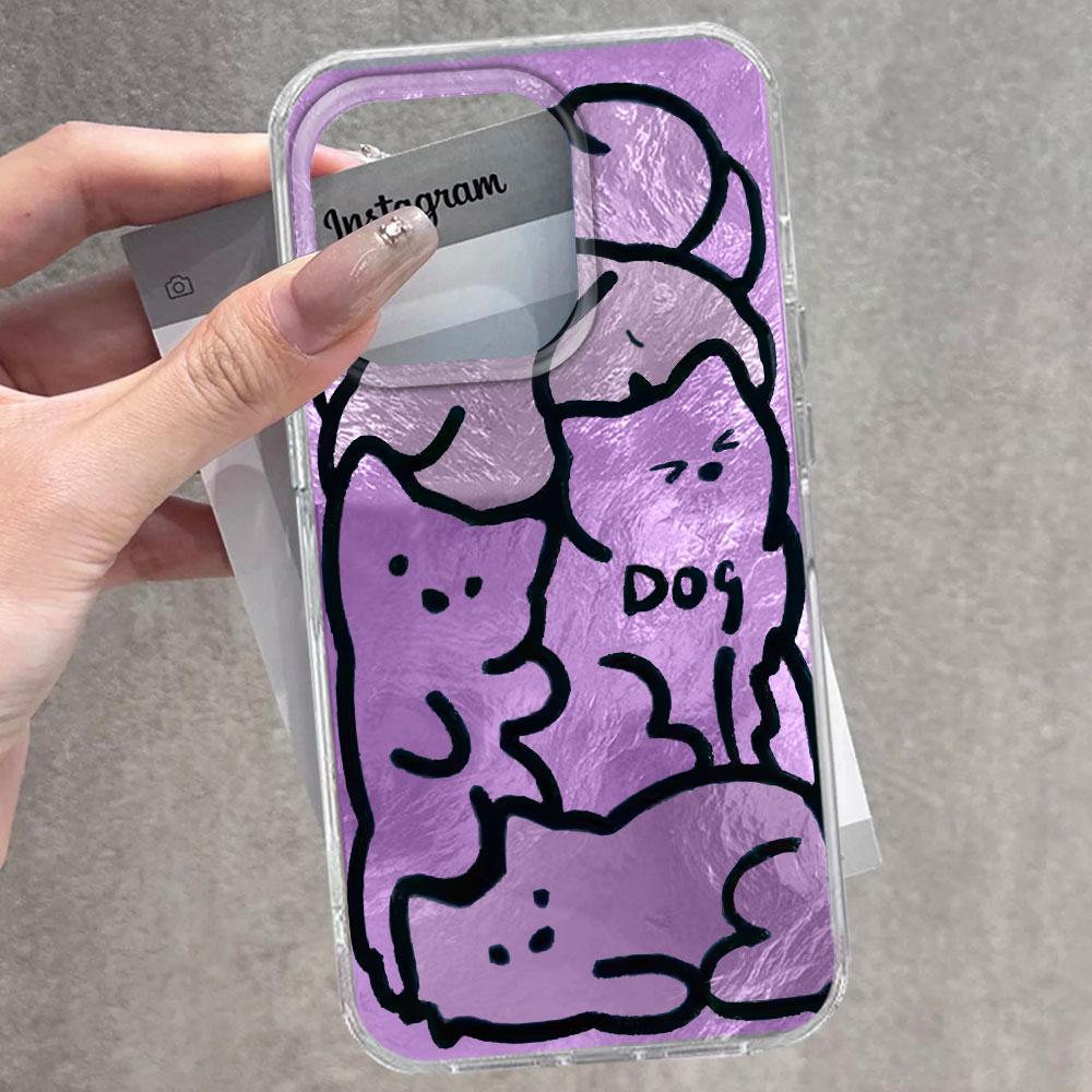For Samsung Galaxy S25 Edge S24 S23 S22 S21 S20 FE Plus Ultra Line Puppy Blue Vortex Pattern Bumper Back Shockproof Phone Case