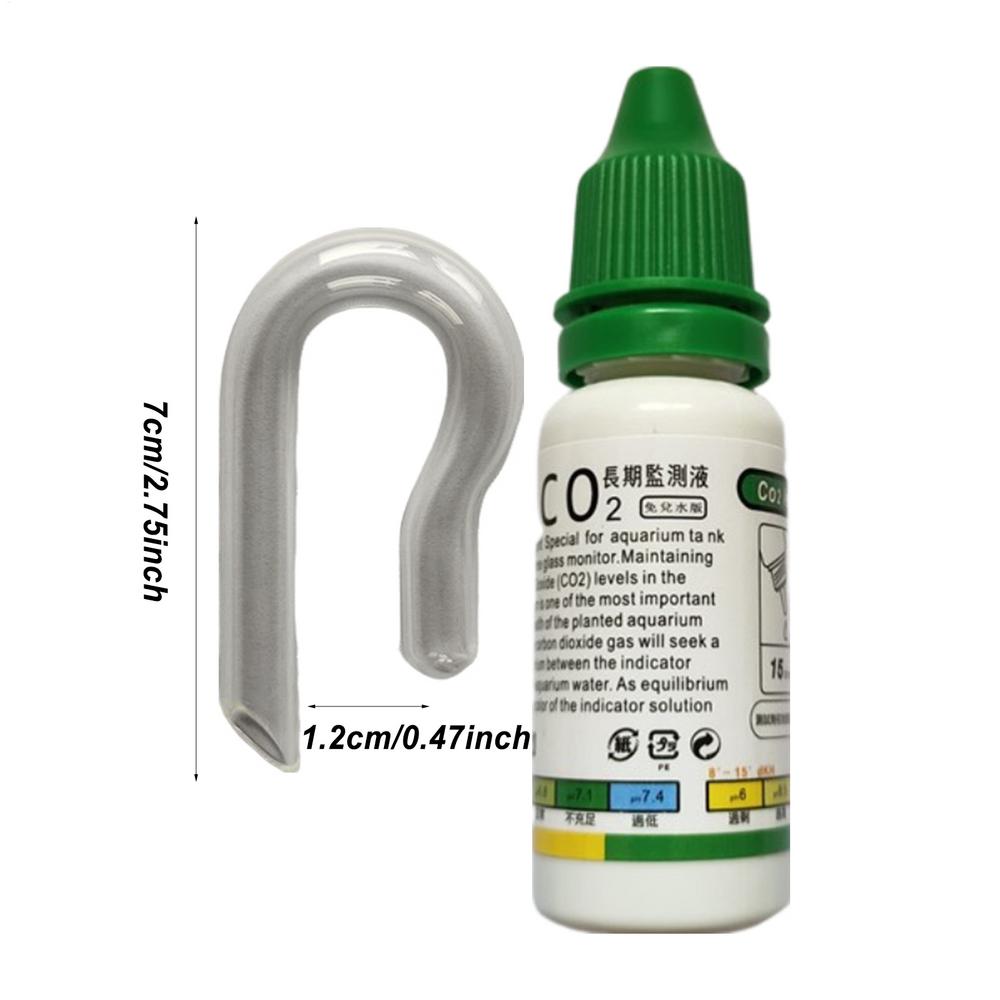 Аквариумный CO2 Индикаторный Раствор Монитор Растения Трава CO2 Система Концентрация Аквариум Стекло Жидкий Тестер Жидкость Капли Индикатор