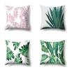 Polyester Pillowcase Nordic Plant Ins Style Flower Print Peach Leather Velvet Pillowcase