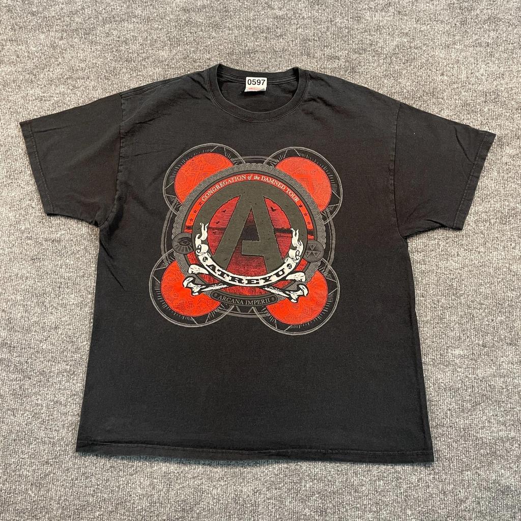 Y2K Atreyu Congregation-Of-The-Damned Band Shirt XL 23x27 Arcana-Imperii 2010