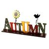 Wooden Happy Bumper Festival Table Decorations Maple Leaf Sunflower Table Ornaments Halloween Sign Fall Party Decoration
