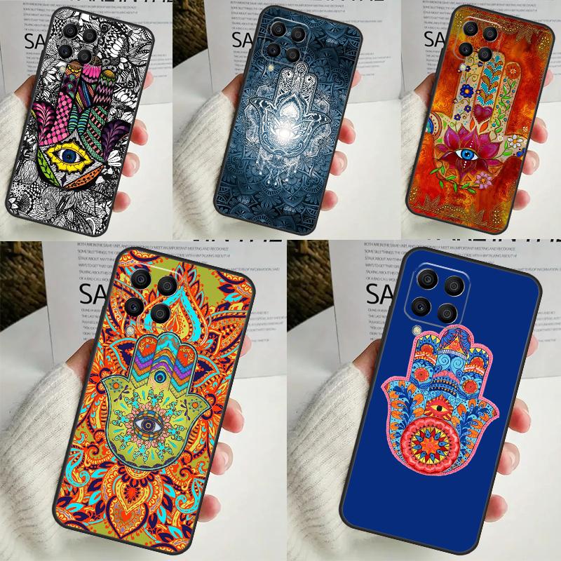 Hamsa Hand of Fatima For Samsung Galaxy M13 M33 M53 M12 M32 M52 M14 M34 M54 M20 M51 M21 M30s M31s M15 M55 Case