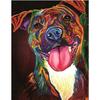 Полный 5D Diy Алмазная картина Красочный щенок Вышивка Крестом Домашний декор Ручной подарок Подарок
