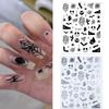 Dark and Stylish Nail Decals Durable and Easy To Apply Perfect for DIY Nail Art and Crafts