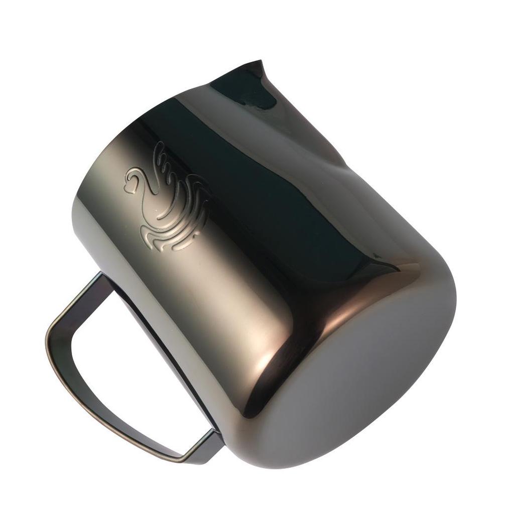 JIBBI Swan Latte Art Cup, 304 Stainless Steel, 400ml Milk Frothing Pitcher