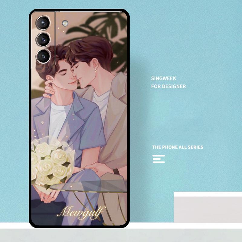 Mewgulf Happy gay Case For Samsung Galaxy S25 Ultra S21 S22 S23 S24 Ultra S9 S10 S20 Plus S25 FE Phone Cover