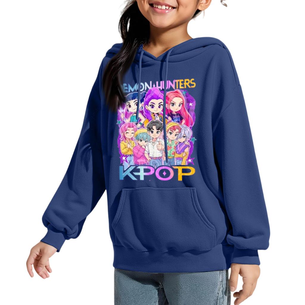 Толстовки для девочек, модные графические, в стиле преппи, с капюшоном