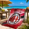 Ac Milan  Beach Towel, Quick-drying, Easy to Care for, Suitable for Both Fitness and Beach Vacations,Sports Essential