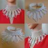Petals Pearl Fake Collar Necklace Women'S Scarf Versatile Sweater Fake Collar Decorative Hollow Fake Doll Collar