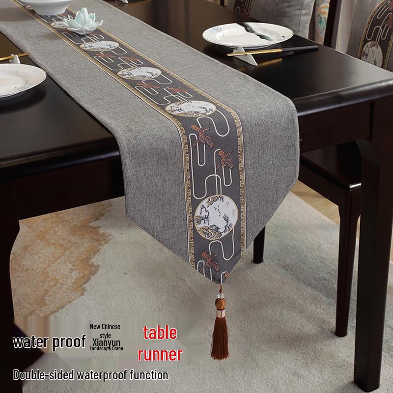 New Chinese Style Waterproof Table Runner