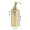 Диспенсер для жидкого мыла из нержавеющей стали, бутылка, большая емкость, домашний декор с помпой, для аксессуаров в ванную комнату