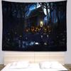 Halloween Decoration Tapestry Wall Hanging Bohemian Hippie Room Decoration Witchcraft Hanging Cloth