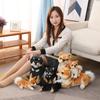 Simulyatsiya qilingan yoqimli Shiba Inu o'yinchoq, kawaii karnayli it, yumshoq hayvon o'yinchoq, chaqaloq uchun qulay o'yinchoq, bolalar yostig'i, qiz uchun Rojdestvo sovg'asi