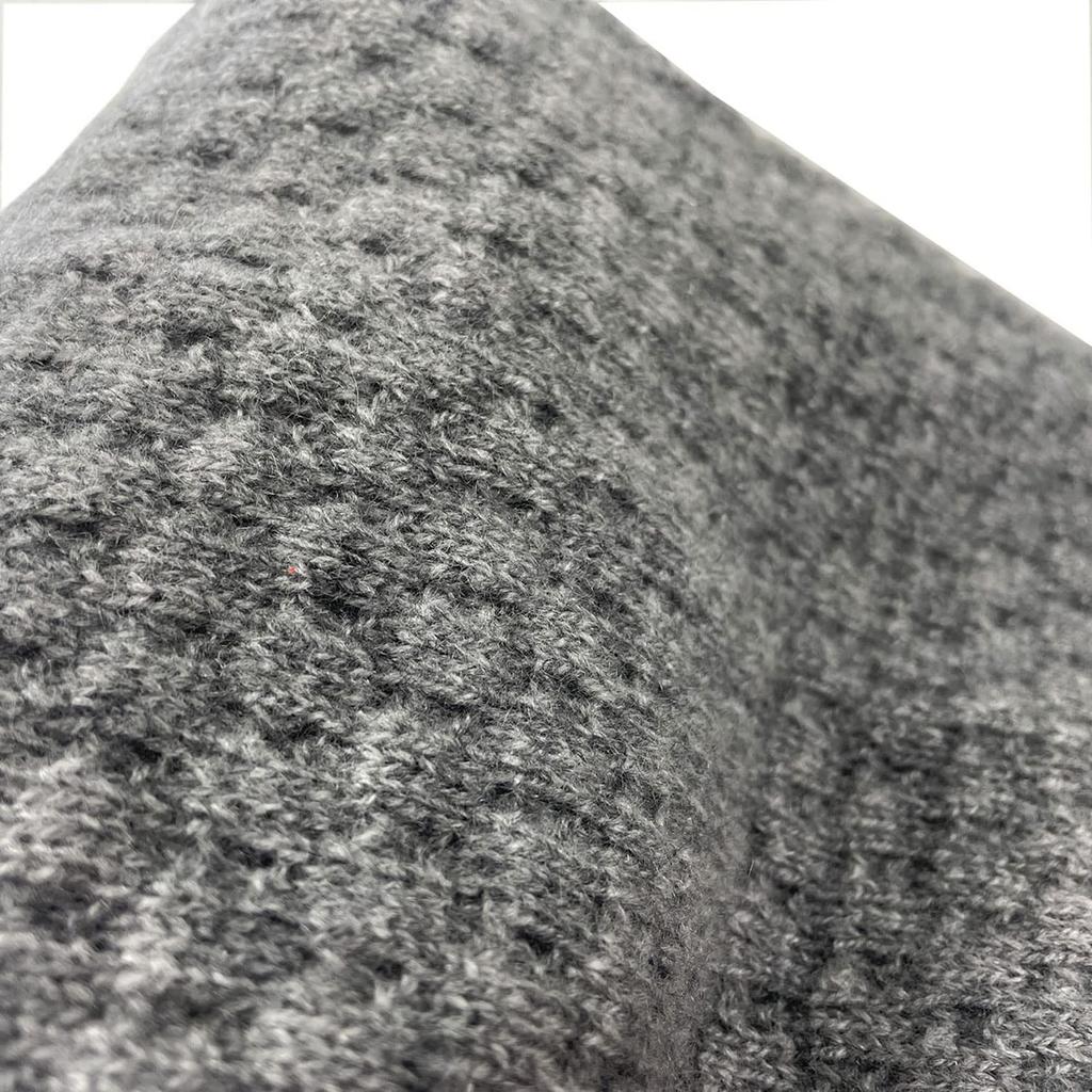 TERAICHI Cashmere Compact Solid Color with Gift Made In Short Insert Sengo Compact Scarf 100% Muff™ Box, Japan, Scarf, Scarf, (Gray)