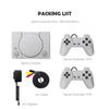 Classic Game Console 8-bit for PS1 Mini Home Enthusiast Entertainment System Retro Built-in 620 Action Games Double Battle Game Console