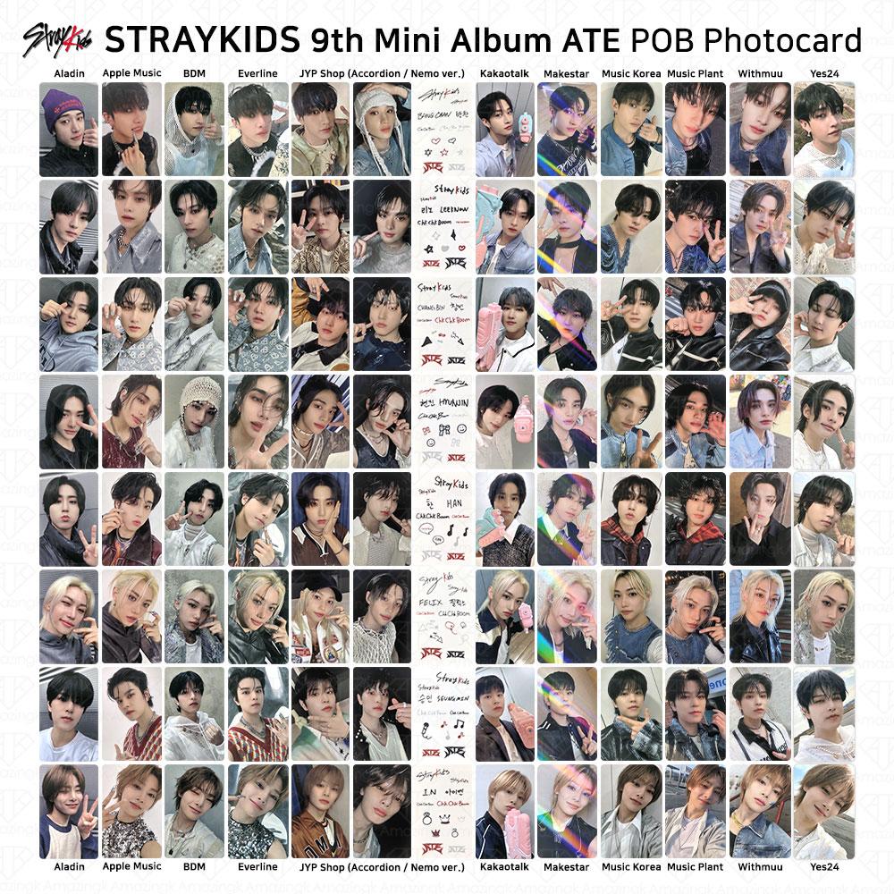 Stray Kids 9-й мини-альбом ATE POB Photocard AppleMusic Aladin Withmuu SKZ KPOP