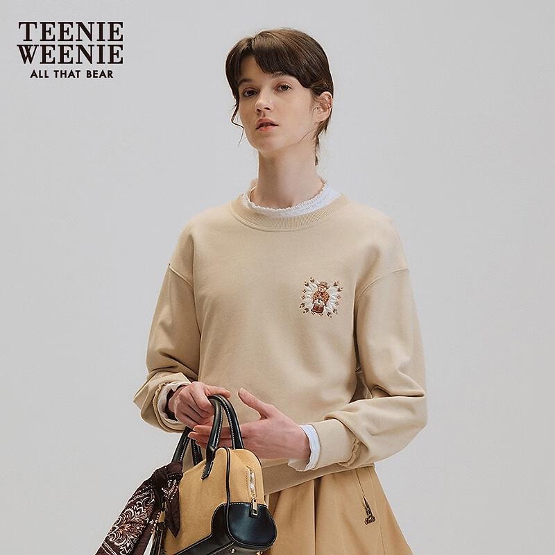 Teenie Weenie Женская толстовка с мультяшным медведем и надписью