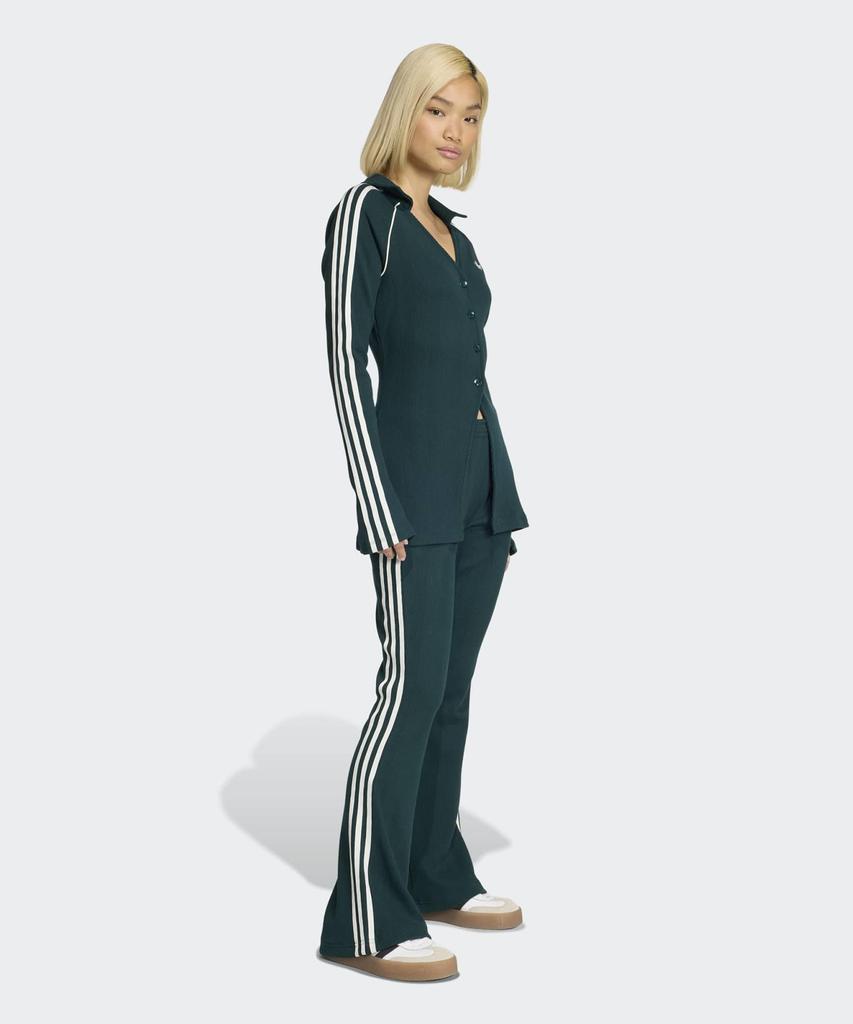 adidas Вафельная рубашка на пуговицах - Зеленый / Ks7810