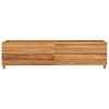 Raised Garden Bed 150 x 40 x 38 cm Reclaimed Teak Wood and Steel