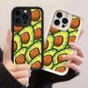 JT254 Забавный зеленый авокадо для iPhone 17 16 15 14 13 Pro Max Samsung S26 S25 Ultra A17 A16 A07 A56 A36 A15 Xiaomi 15T Redmi 15c Note 14 13 12 Мягкий чехол