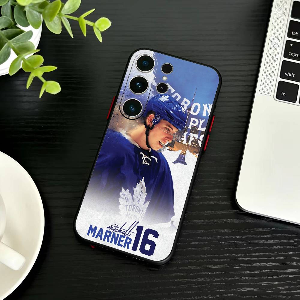 Чехол для телефона с хоккеистом Митчем Марнером для Samsung S26, S25, S24, S23, S22, S30, S21, Ultra, Plus, FE 5G, черный, мягкий
