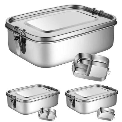 Отдельный ланч-бокс Bento из нержавеющей стали 304 для младенцев, детей, студентов, походов, пикников, посуды, герметичная коробка