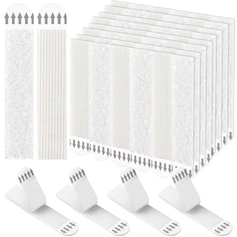 4 Pairs Punch-free Photo Frame Tape Strips Self Adhesive Poster Frame Hanging Stickers Home Office