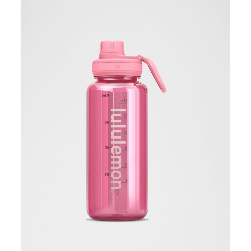 Lululemon Back To Life Clear Bottle 32oz Candy Cloud Pink Pearl