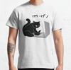 People Call Me Top Cat Gift For Christmas black cat what halloween Funny T-Shirt for men 100% cotton printed plus size clothing