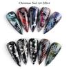 10Pcs Christmas Nail Foil Stickers Snowflake Pattern Nail Design Manicure Nail Art Transfer Sticker