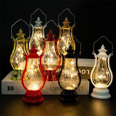 Маленькая масляная лампа Art Decorate Light Ручной декоративный реквизит Маленькая масляная гирлянда Декоративный фонарь Ретро-керосиновый ночник