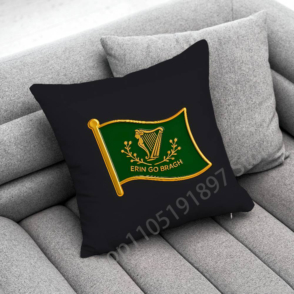 Чехол на подушку с флагом Ирландии, ирландской арфой, Erin Go Bragh Для подушек 50см 40см 55см 45*45см 30см Квадратный чехол на подушку для спальни
