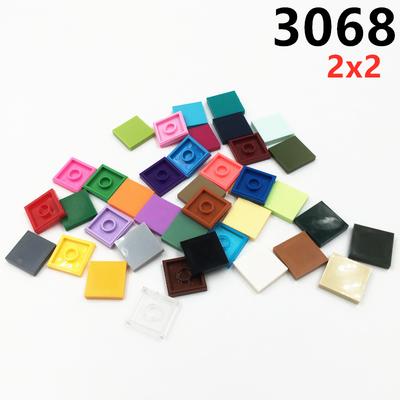 100 шт./лот Детали MOC 3068 Плитка 2x2 Совместимые Фигурки Кирпичики DIY Сборка Строительные Блоки Частицы Детская Головоломка Развивающие Игрушки Подарок