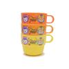 Lilpang Pororo, набор чашек с новой ручкой, 3 предмета, разные цвета, 2 комплекта