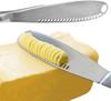 Stainless Steel Butter Knife Holes Cheese Dessert Knife Jam Knife Cutlery Toast Wipe Cream Bread Cheese Cutter Kitchen Tools