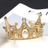 Металлическая корона для торта, декоративная фигурка золотого цвета для торта, свадебные флаги для принцессы на день рождения и десерт