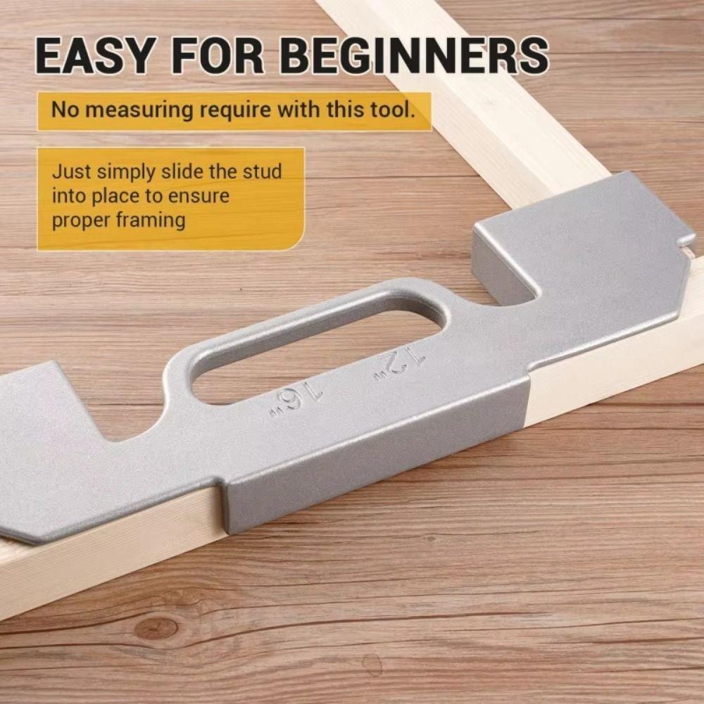 12-16 Inch Framing Spacing Positioning Jig Stud Frame Spacing Tool Woodworking
