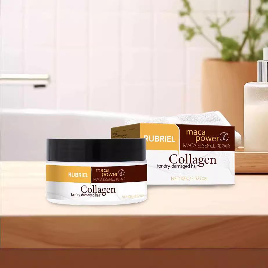 LANTHOME Maca Collagen Hair Mask Nourishing Repair Strengthening Deep Conditioner for Dry Damaged Hair