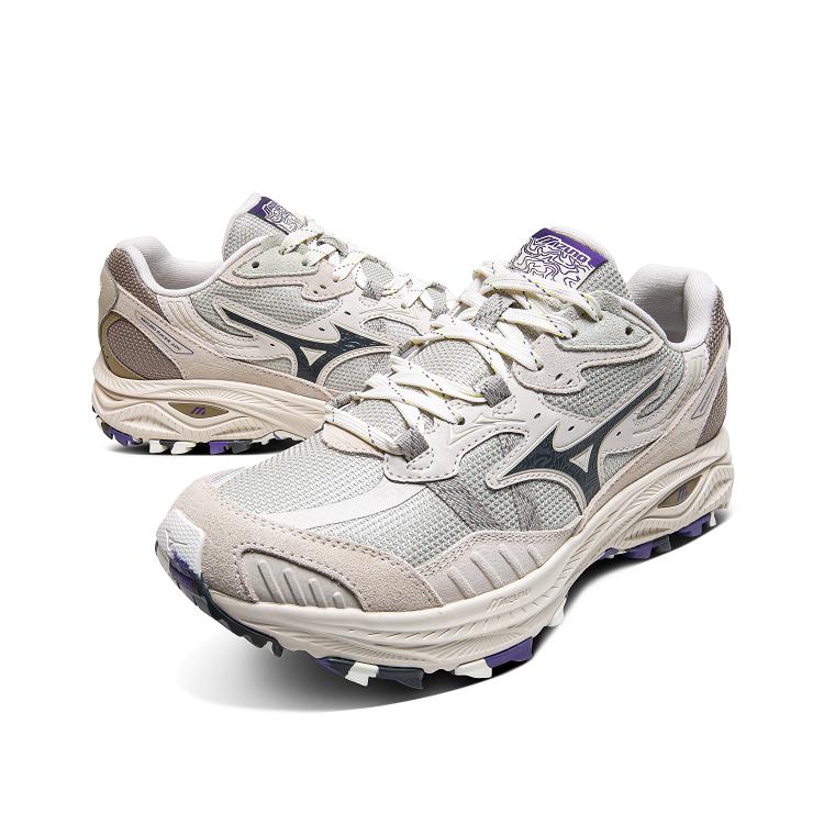 Mizuno Racer Adv Comfortable Versatile Hiking Outdoor Climbing Durable Breathable Lightweight Low-Top Running Shoes Unisex Sneaker Beige D1GH241206