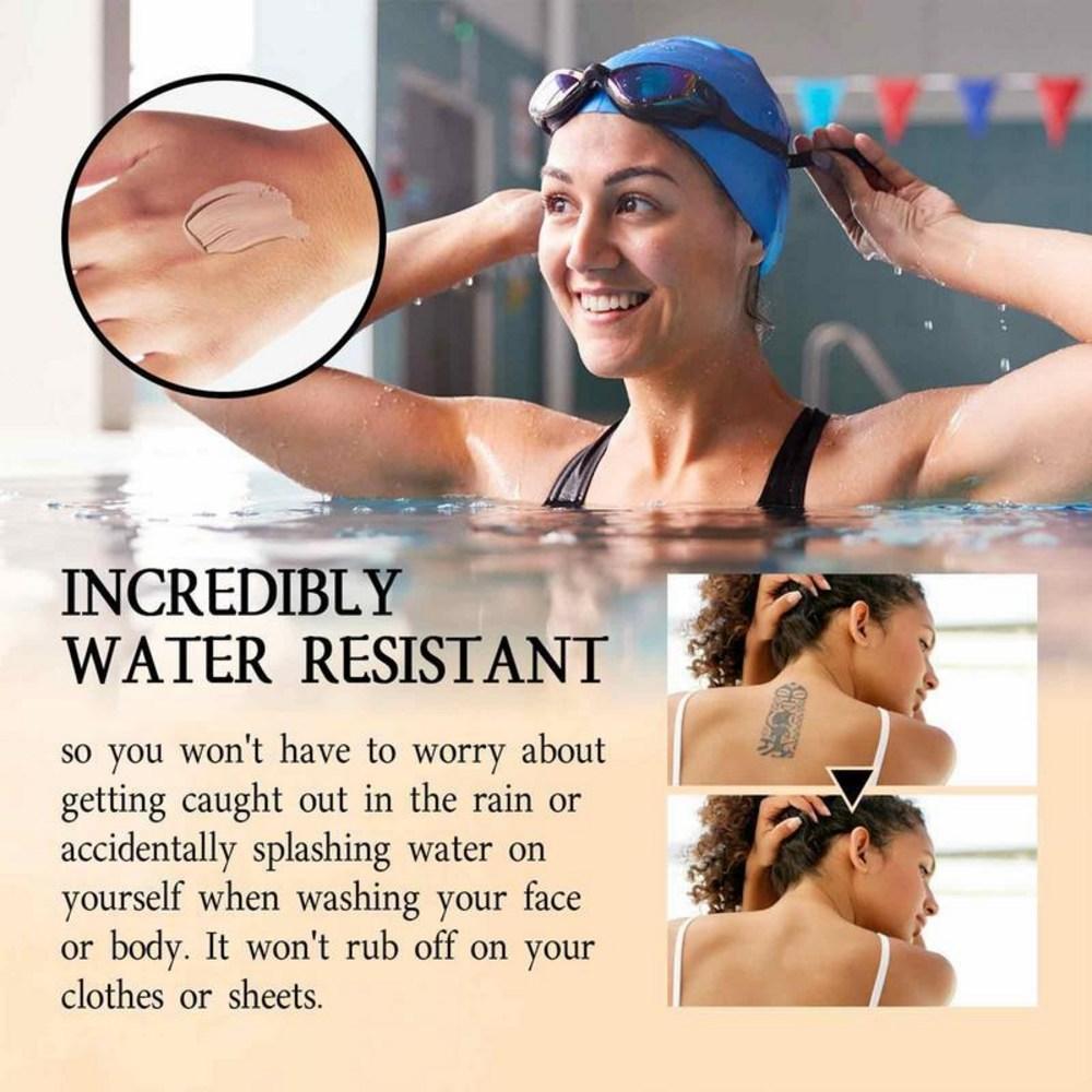 Тональная основа для тела, маскирующая татуировки, водостойкая консилерная основа, полное покрытие, стойкая салфетка для контроля жирности, 1 шт., 03 бежевый