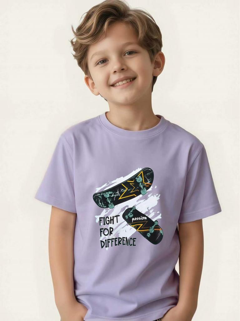 Children's printed short-sleeved T-shirt summer children's personalized top