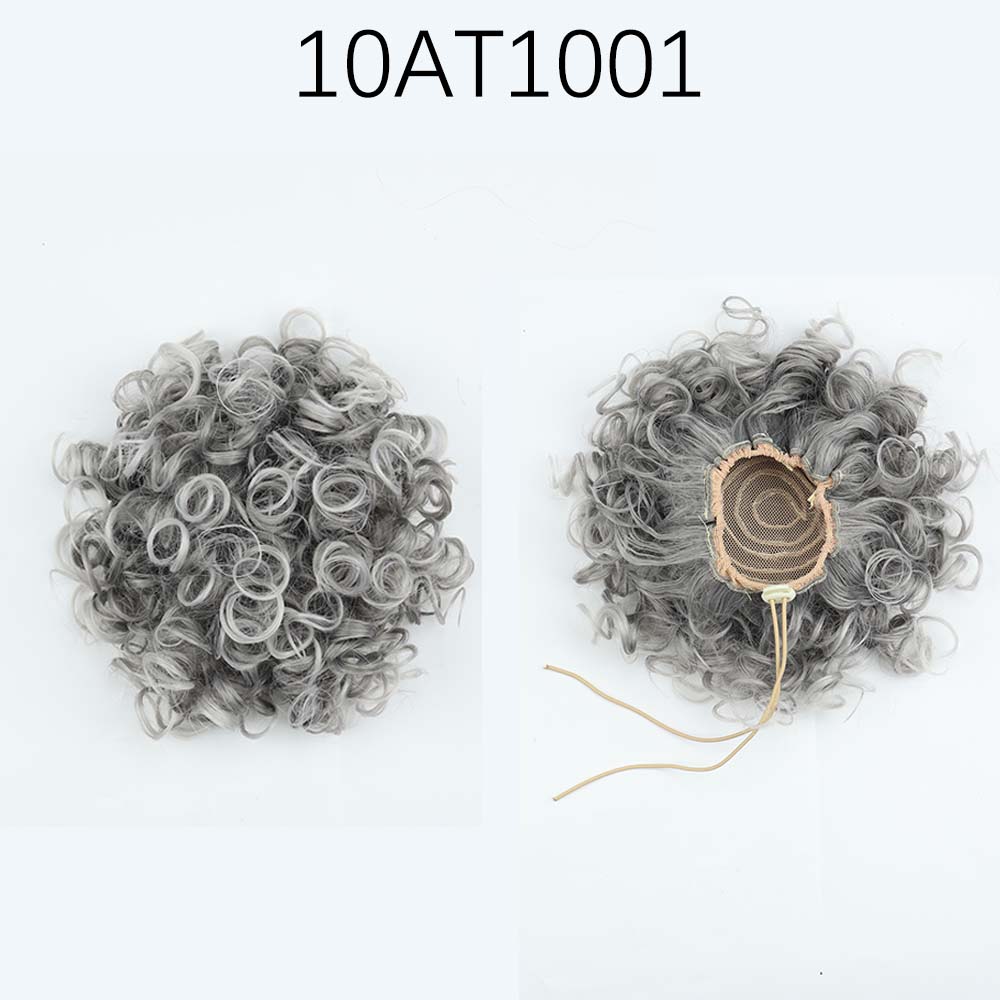 LISI HAIR Грязные пучки волос Кусок парика Эластичный шнурок Свободный большой вьющийся пучок 60 г Синтетический короткий светлый хвост Наращивание хвоста Для женщин Вечеринка Повседневные