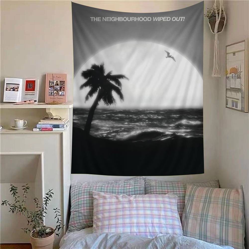 Rock Band NNeighbourhood Hanging Bohemian Tapestry Hanging Tarot Hippie Wall Rugs Dorm Japanese Tapestry