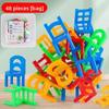 Children Educational Toy Mini Folding Chair Balanced Game Desktop Chair Stacking Game Toys