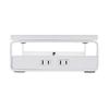 Подставка для монитора Sanwa Direct с 3 портами USB и 2 розетками, ширина 60 x глубина 20, см, белая, 100-MR039W