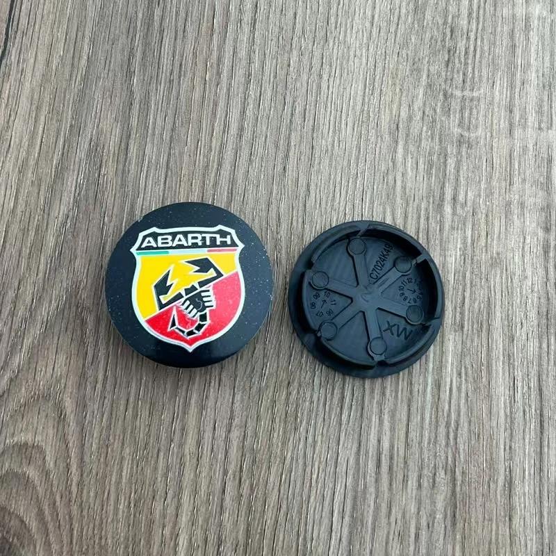 4 Pieces 50mm For Scorpion Abarth 5CC 1100 500 Alloy Auto Wheel Rim Center Cap Cover Hub Dust-proof Covers Car Styling 4 Pieces