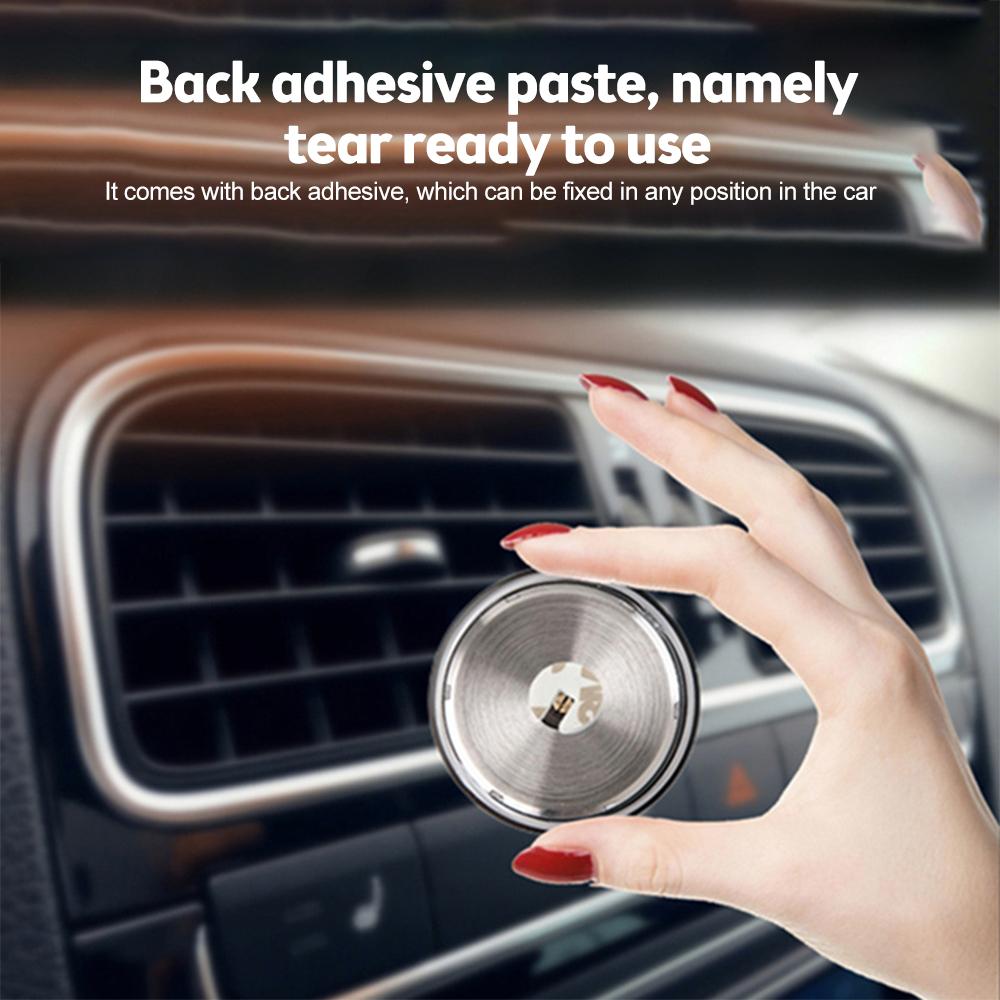 Mini Thermometer Hygrometer Mechanical No Battery Analog 37mm Car Temperature and Humidity Gauge with Paste Sticker
