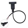 USB 2-контактный разъем питания, гнездо для зарядки, одинарный USB с отверстием для винтового крепления, кабель, электронные аксессуары